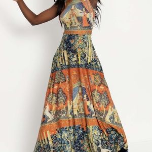 Blackmilk THE LADY AND THE UNICORN PRINCESS MAXI DRESS xl